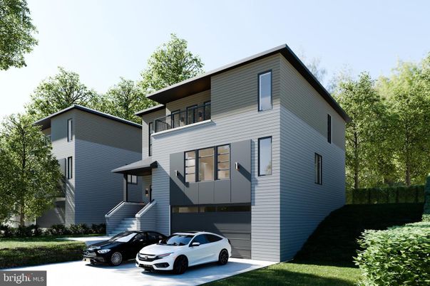 Attached, Exterior, Facade, Modern