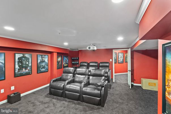 Home Theatre Room, Interior, Recessed Lighting, Theatre Room