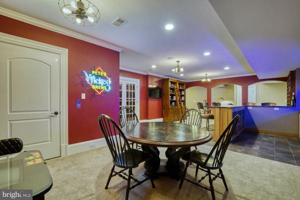 Dining room, Interior, Recessed Lighting