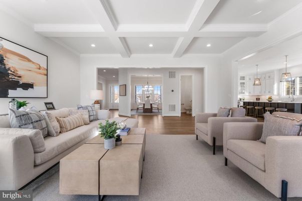 Dining room, Interior, Kitchen, Living room, Pendant Lights, Recessed Lighting, Wood Texture Flooring