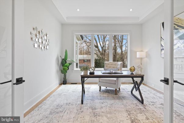 Home Office, Interior, Recessed Lighting