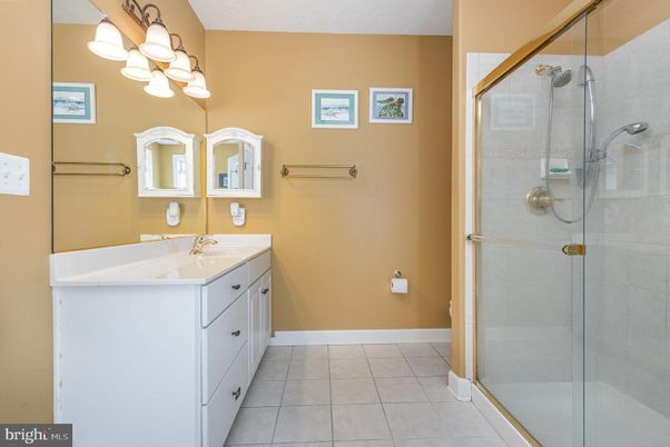 Bathroom, Dual Sink Vanities, Glass Shower, Interior
