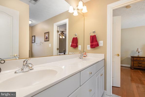 Bathroom, Dual Sink Vanities, Interior, Wood Texture Flooring