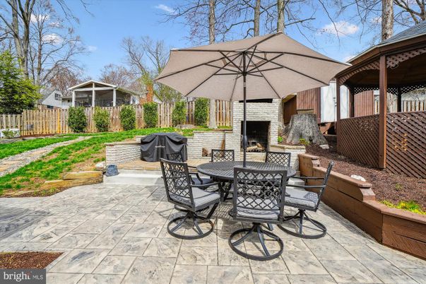 Backyard, Exterior, Fireplace