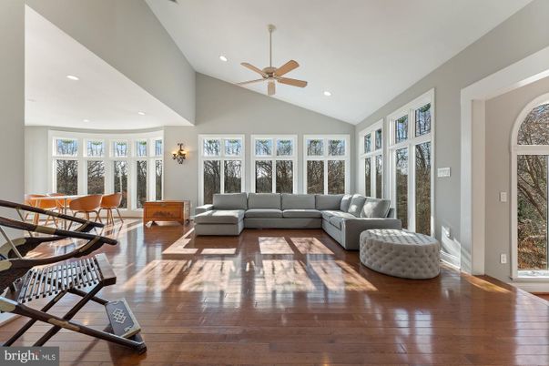 Dining room, Interior, Living room, Recessed Lighting, Wood Texture Flooring
