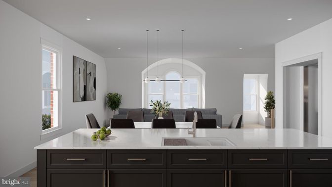 Dining room, Interior, Kitchen, Pendant Lights, Recessed Lighting