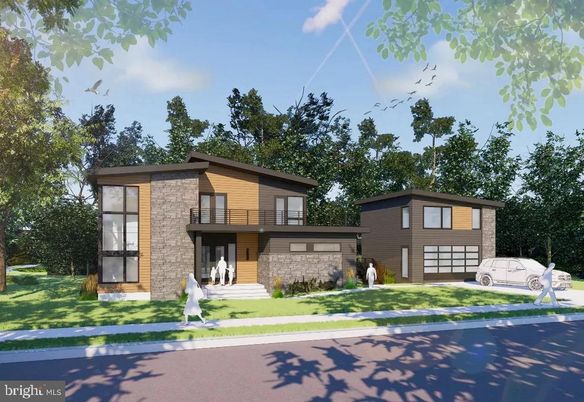 Attached, Exterior, Facade, Modern
