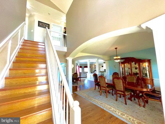 Dining room, Interior, Wood Texture Flooring