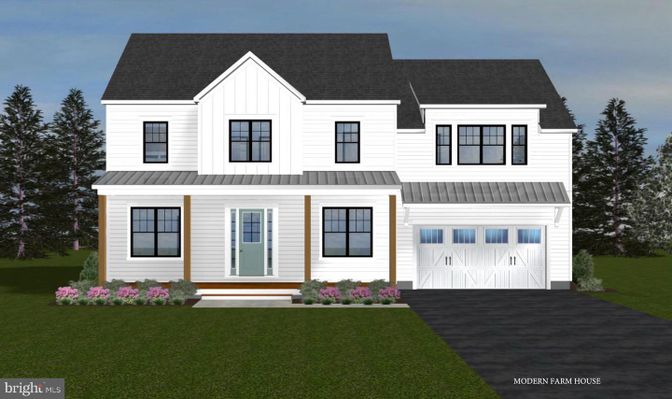 Attached, Exterior, Facade, Farmhouse