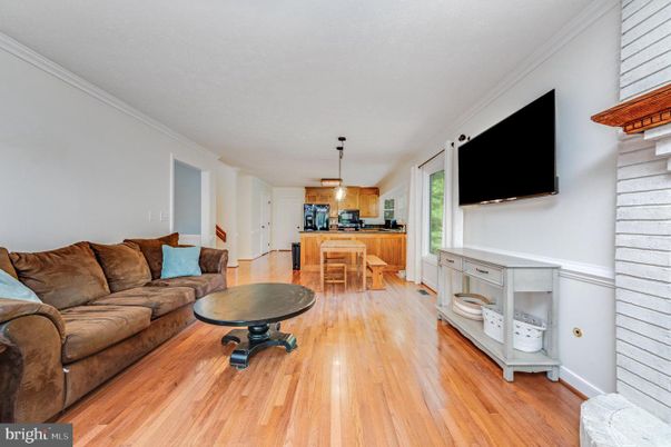 Dining room, Interior, Living room, Pendant Lights, Wood Texture Flooring