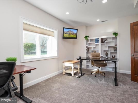 Home Office, Interior, Recessed Lighting