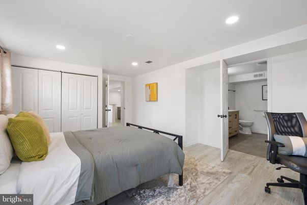 Bathroom, Bedroom, Interior, Recessed Lighting, Wood Texture Flooring