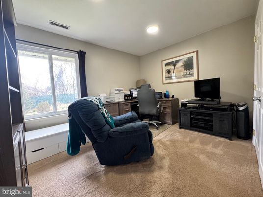 Home Office, Interior, Recessed Lighting