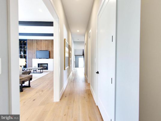 Fireplace, Interior, Recessed Lighting, Wood Texture Flooring