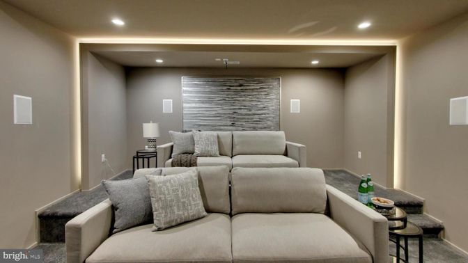 Interior, Living room, Recessed Lighting