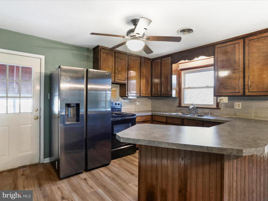 Interior, Kitchen, Wood Texture Flooring
