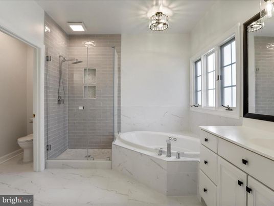 Bathroom, Glass Shower, Interior, Marble