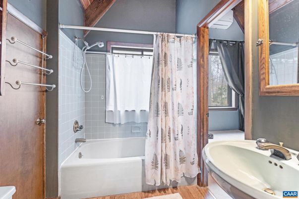 Bathroom, Interior, Wood Texture Flooring