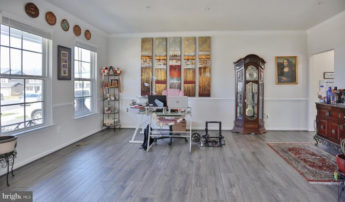 Home Office, Interior, Wood Texture Flooring