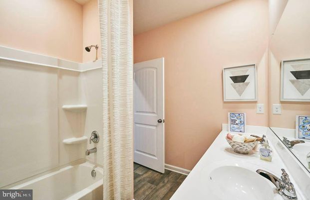 Bathroom, Interior, Wood Texture Flooring