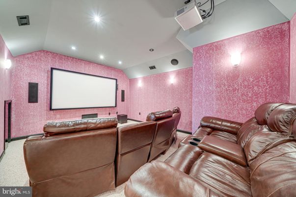 Home Theatre Room, Interior, Projection Screen, Recessed Lighting, Theatre Room