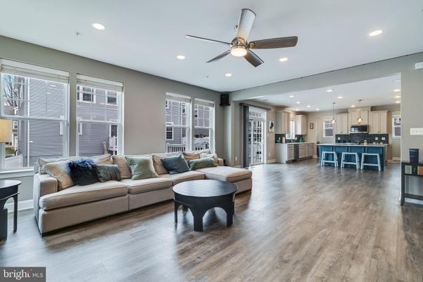 Interior, Kitchen, Living room, Pendant Lights, Recessed Lighting, Stainless Steel Appliances, Wood Texture Flooring