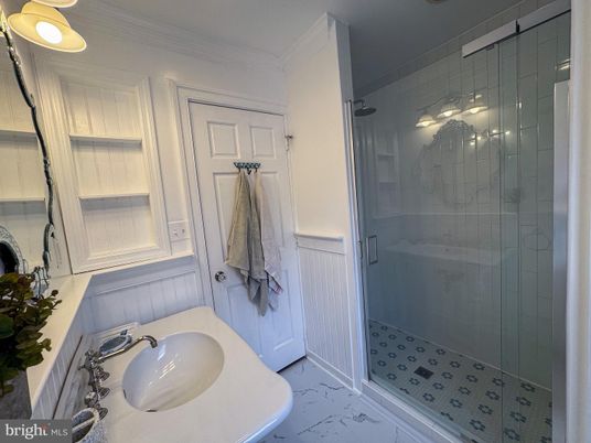 Bathroom, Glass Shower, Interior, Marble
