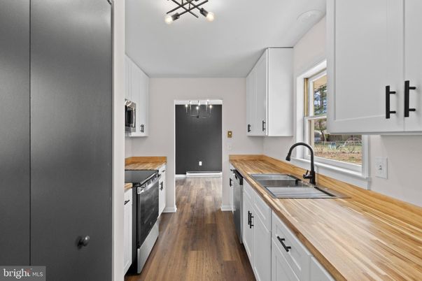 Interior, Kitchen, Wood Texture Flooring