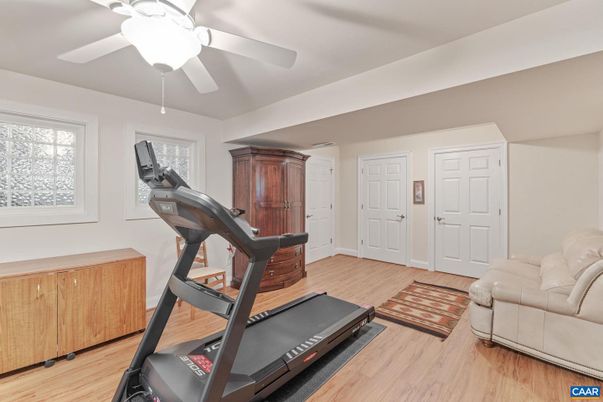 Fitness Equipment, Interior, Wood Texture Flooring