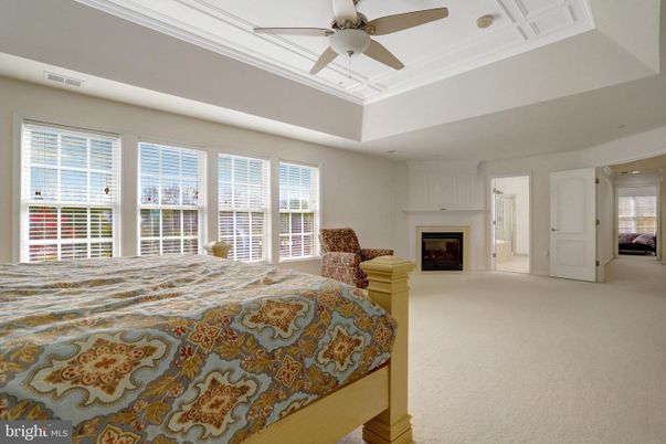 Bedroom, Fireplace, Interior