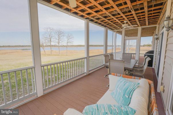Interior, Sun Room, Water, Wooden Beams, Wood Texture Flooring