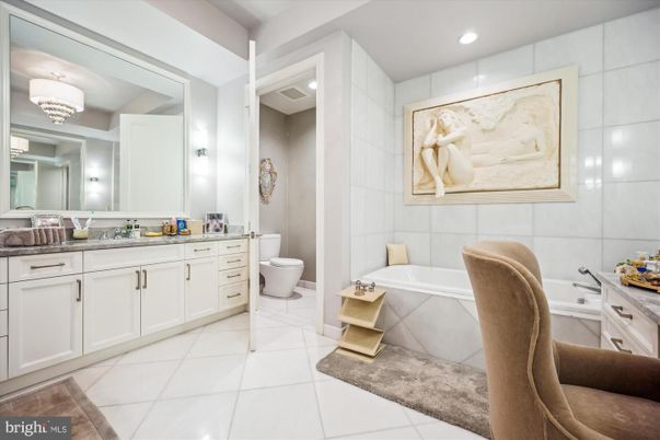 Bathroom, Chandelier, Interior, Recessed Lighting