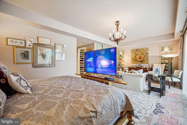Bedroom, Chandelier, Interior