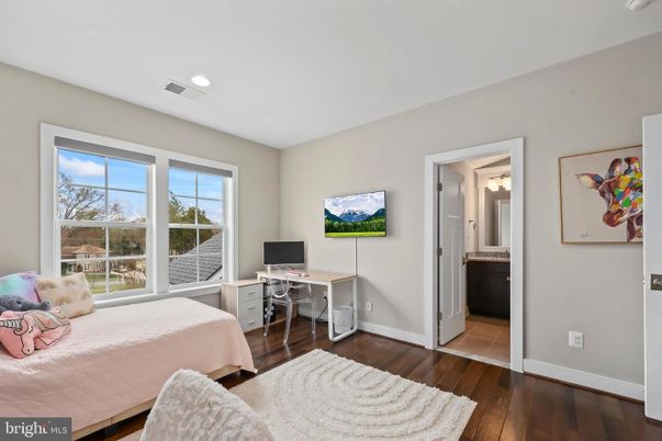 Bedroom, Home Office, Interior, Recessed Lighting, Wood Texture Flooring