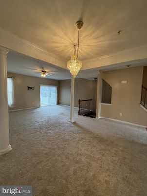 Chandelier, Empty room, Interior