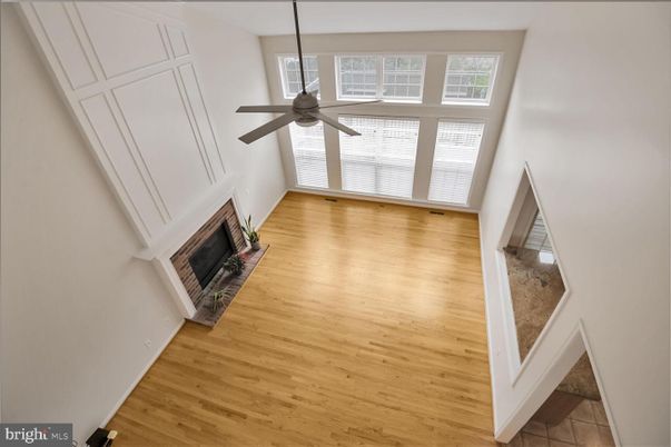 Empty room, Fireplace, Interior, Wood Texture Flooring