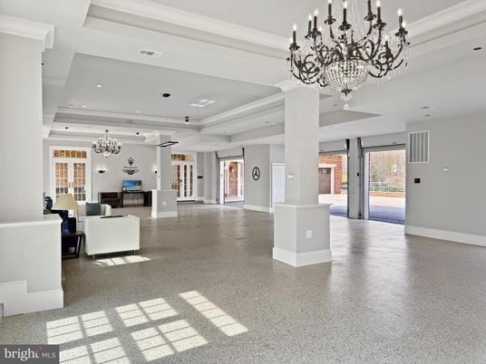 Chandelier, Interior, Living room, Recessed Lighting