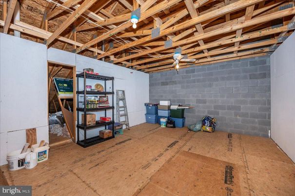 Empty room, Interior, Stone Walls, Wooden Beams, Wooden Ceilings