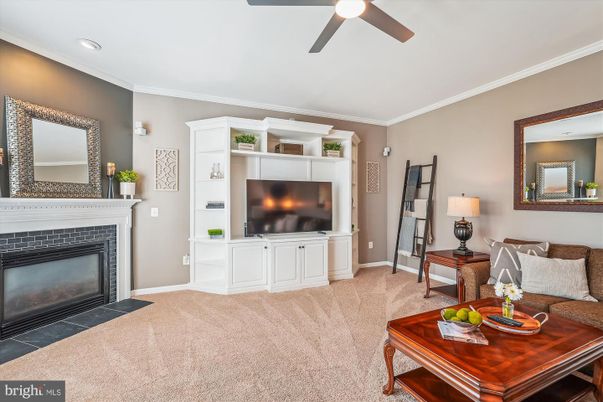 Fireplace, Interior, Living room, Recessed Lighting