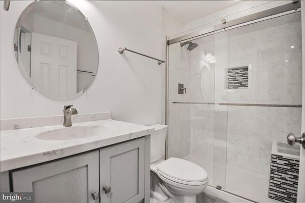 Bathroom, Glass Shower, Interior, Marble Walls