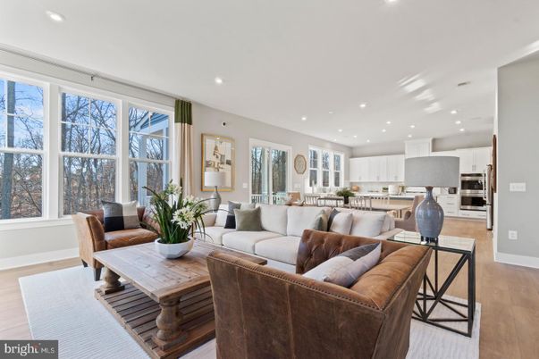 Interior, Kitchen, Living room, Recessed Lighting, Stainless Steel Appliances, Wood Texture Flooring