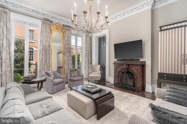 Chandelier, Fireplace, Interior, Living room, Wood Texture Flooring