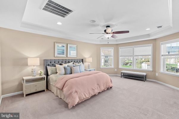 Bedroom, Interior, Recessed Lighting