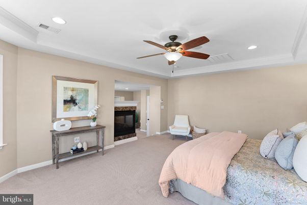 Bedroom, Fireplace, Interior, Recessed Lighting