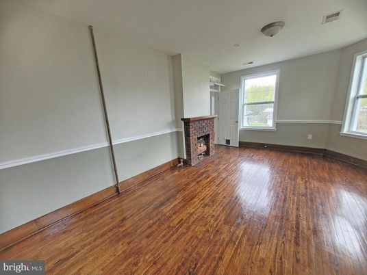 Empty room, Fireplace, Interior, Wood Texture Flooring