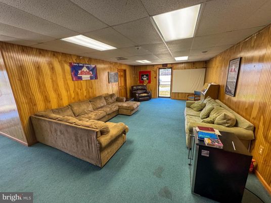 Interior, Living room, Recessed Lighting, Wooden Walls