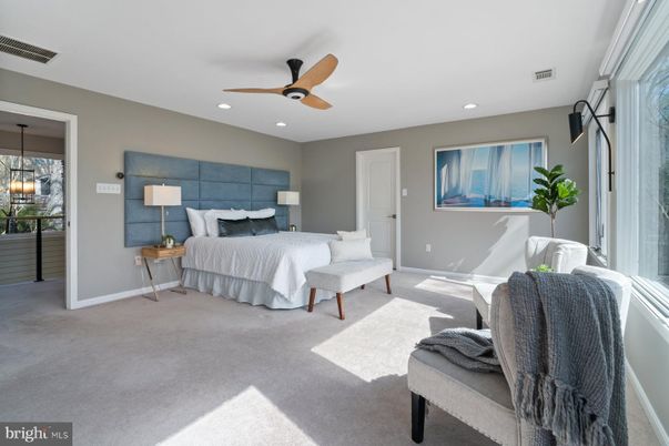 Bedroom, Interior, Recessed Lighting