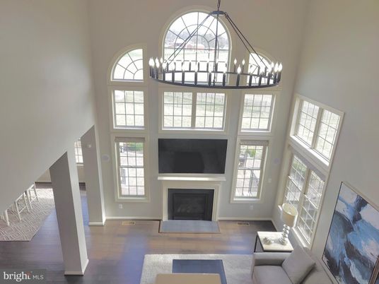 Fireplace, Interior, Pendant Lights, Wood Texture Flooring