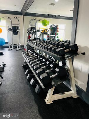 Fitness Equipment, Gym, Interior, Recessed Lighting