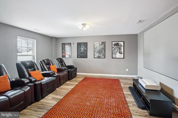 Home Theatre Room, Interior, Living room, Wood Texture Flooring